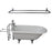 Bartlett 60″ Cast Iron Roll Top Tub Kit – Polished Chrome Accessories