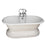 Columbus 61" Cast Iron Double Roll Top Tub Kit-Polished Chrome Accessories