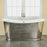 Josephine 66" Cast Iron Bateau Tub with Polished Stainless Steel Skirt        PRICE UPON REQUEST