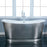 Laurent 72" Cast Iron Bateau Tub with Brushed Stainless Steel Skirt       PRICE UPON REQUEST