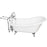 Icarus 67″ Cast Iron Slipper Tub Kit – Polished Chrome Accessories