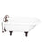 Asia 67″ Acrylic Roll Top Tub Kit in White – Oil Rubbed Bronze Accessories