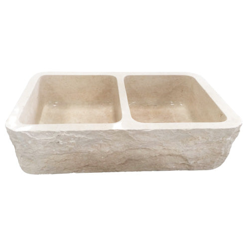 Rushmore Double Bowl Marble Farmer Sink