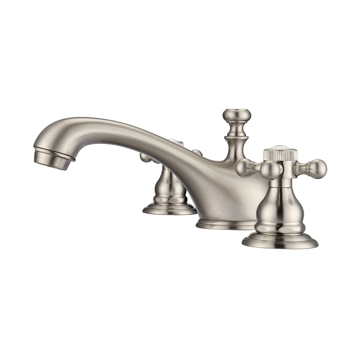 Marsala Widespread Lavatory Faucet with Button Cross Handles