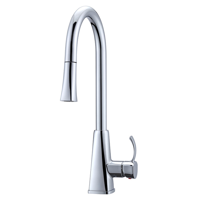 Christabel Single Handle Kitchen Faucet with Pull-Down Spray