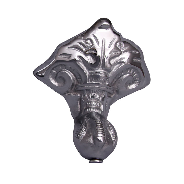 Duet 67" Cast Iron Double Roll Top Tub Kit-Polished Chrome Accessories