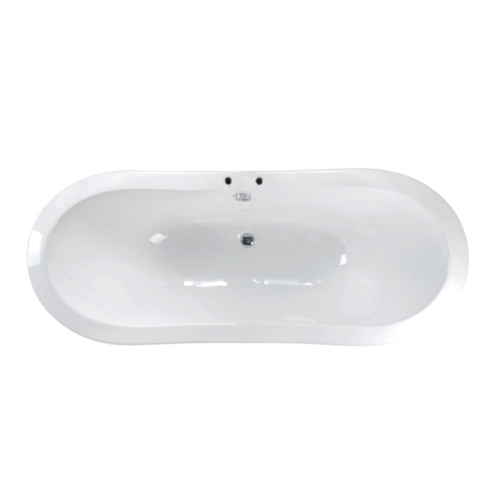 Marshall 72″ Cast Iron Double Slipper Tub Kit – Brushed Nickel Accessories