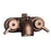 Antonio 55" Cast Iron Roll Top Tub Kit-Oil Rubbed Bronze Accessories