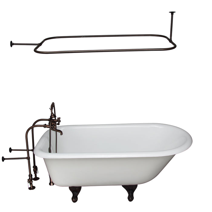 Brocton 65″ Cast Iron Roll Top Tub Kit – Oil Rubbed Bronze Accessories