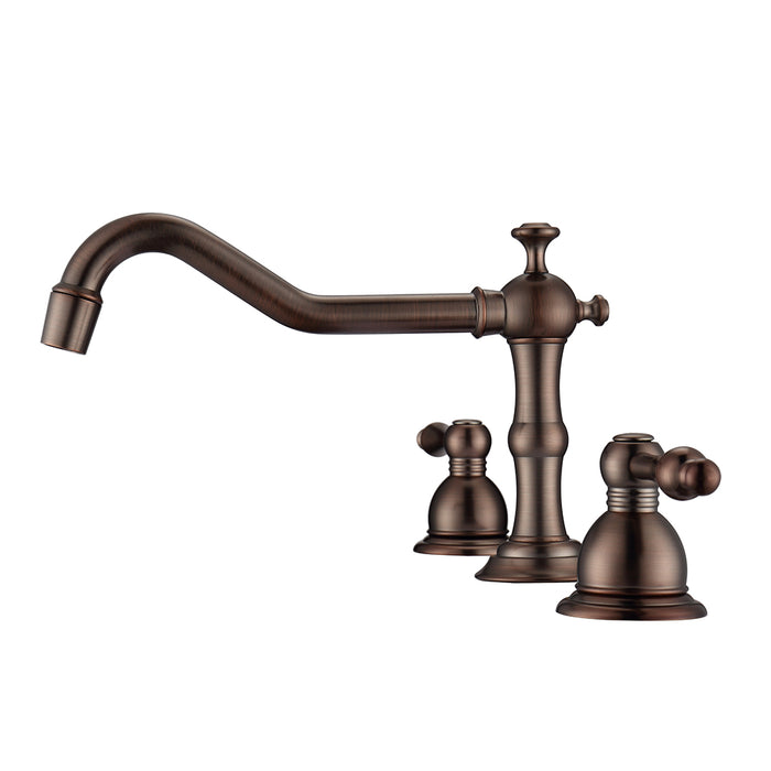 Roma Widespread Lavatory Faucet  with Metal Lever Handles