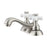 Donata 4" Centerset Lavatory Faucet with Porcelain Cross Handles