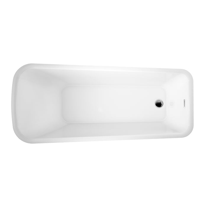 Marakesh 68" Acrylic Slipper Tub with Integral Drain and Overflow