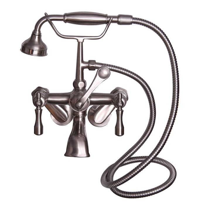 Marshall 72″ Cast Iron Double Slipper Tub Kit – Brushed Nickel Accessories