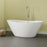 Nickelby 68" Acrylic Double Slipper Tub with Integral Drain and Overflow