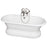 Columbus 61″ Cast Iron Double Roll Top Tub Kit – Brushed Nickel Accessories